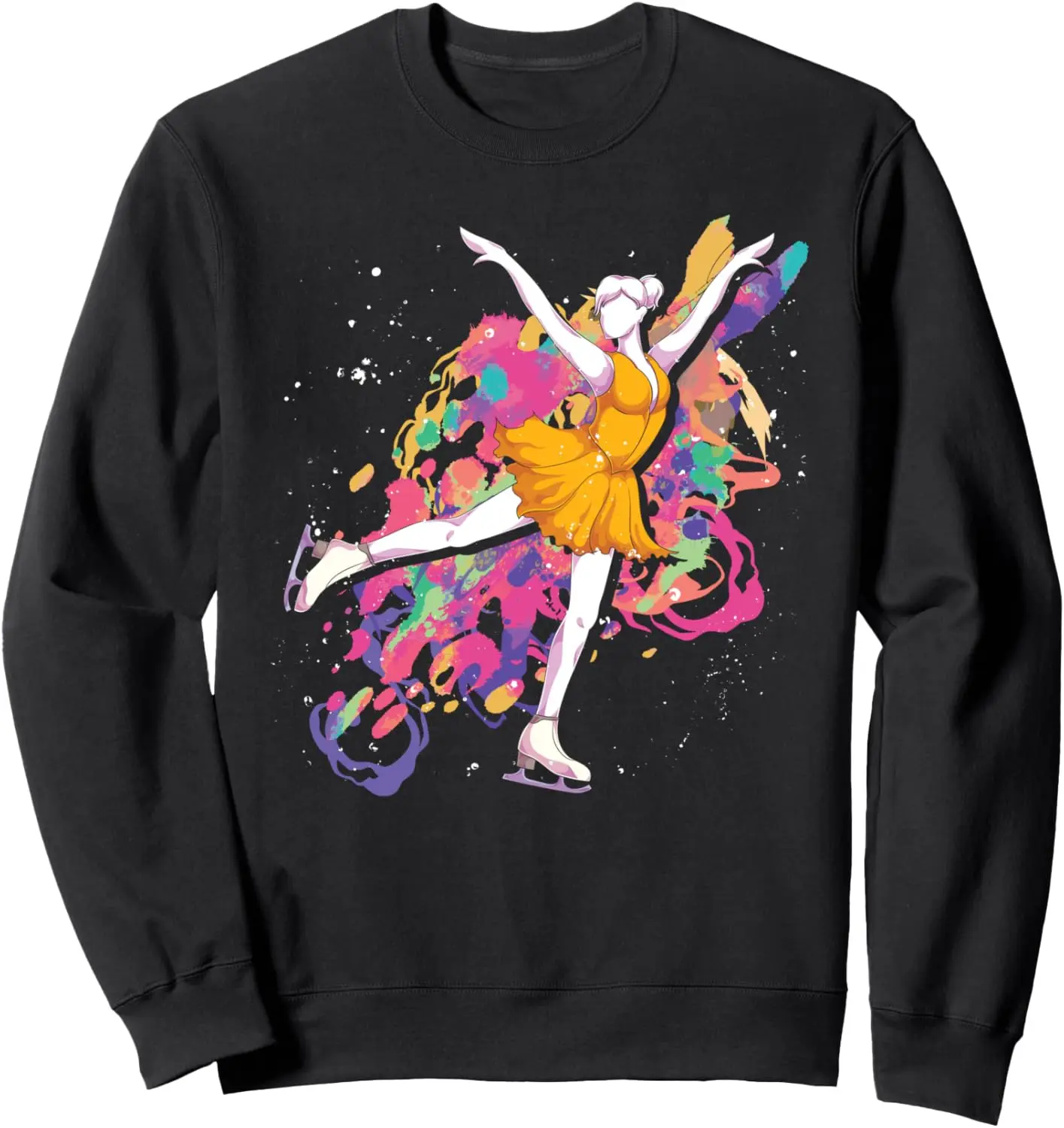 Зимние виды спорта фигурный фигурист коньков красочная толстовка для катания на