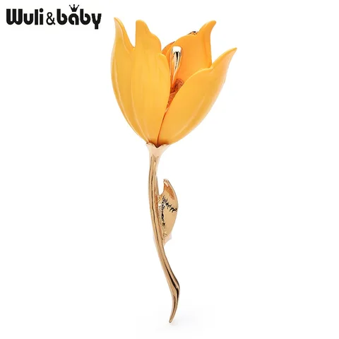 Wuli&baby броши с цветами тюльпана