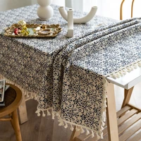 table cloth tablecloth for table retro rectangular elegant tablecloths white porcelain tassel table clothes for dining table