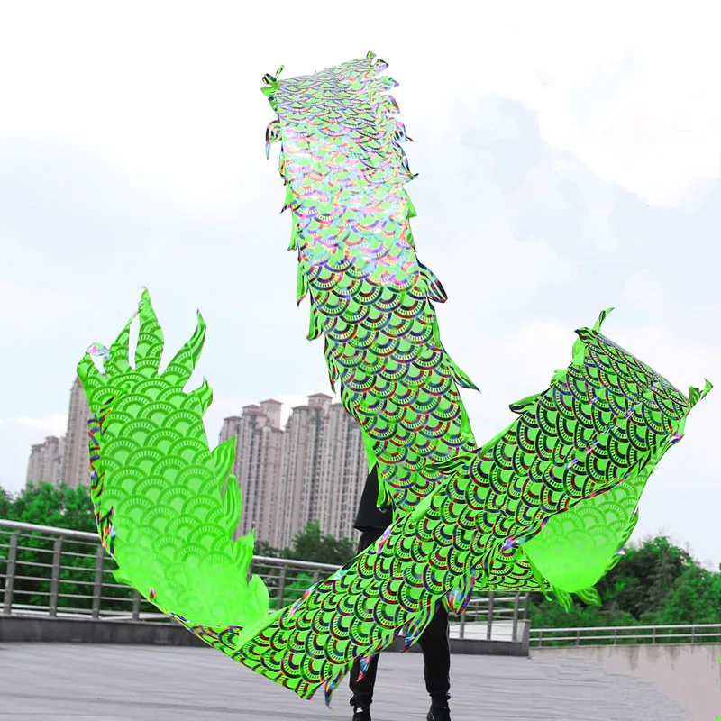 Квадратная сценическая выступление фитнес лента дракона танец Традиционная