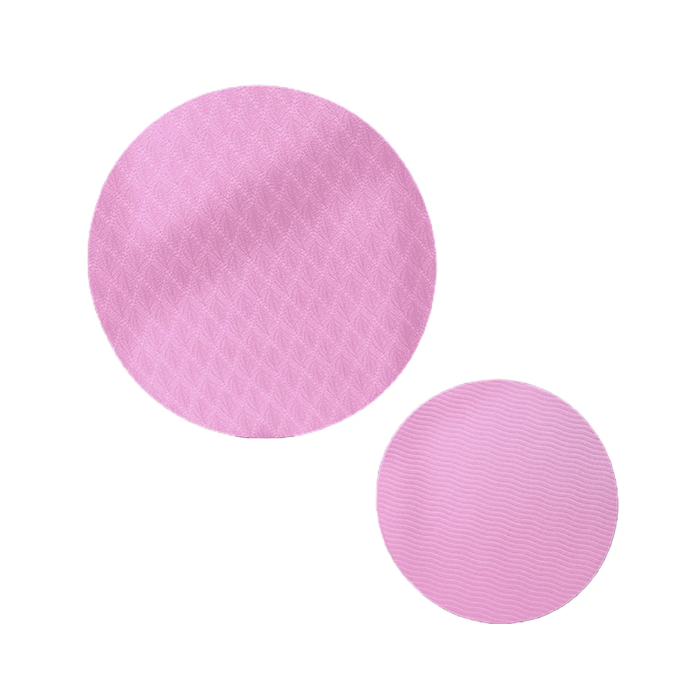 

2pcs Yoga Mat Non-Slip Exercise Yoga Mat Super Soft Extra Thick Elbow Pads Yoga Round Knee Pad Elbow Support Cushion For Home