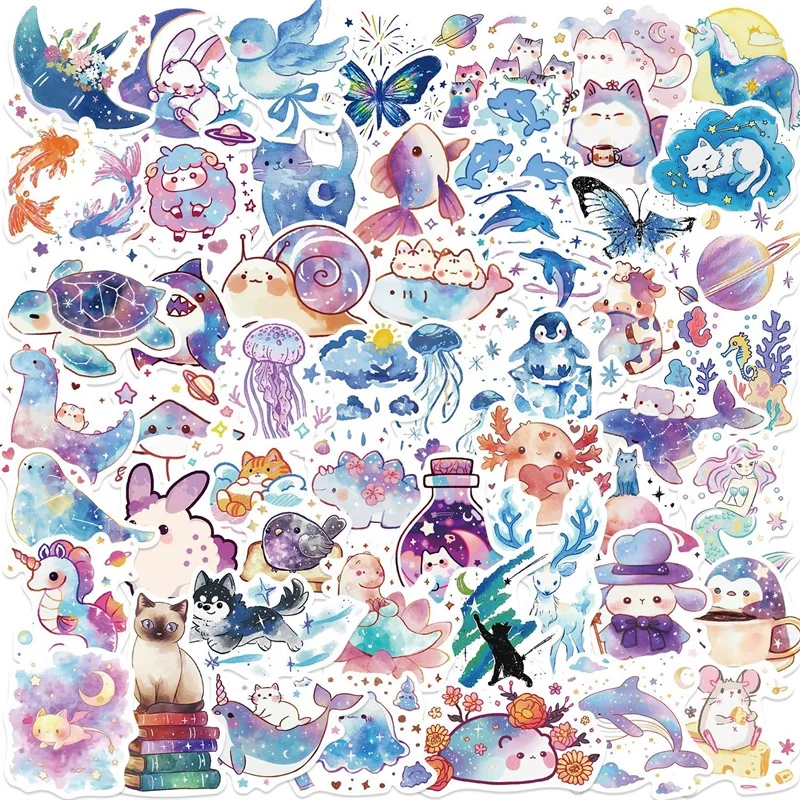 

Kawaii звездное небо ПВХ стикеры