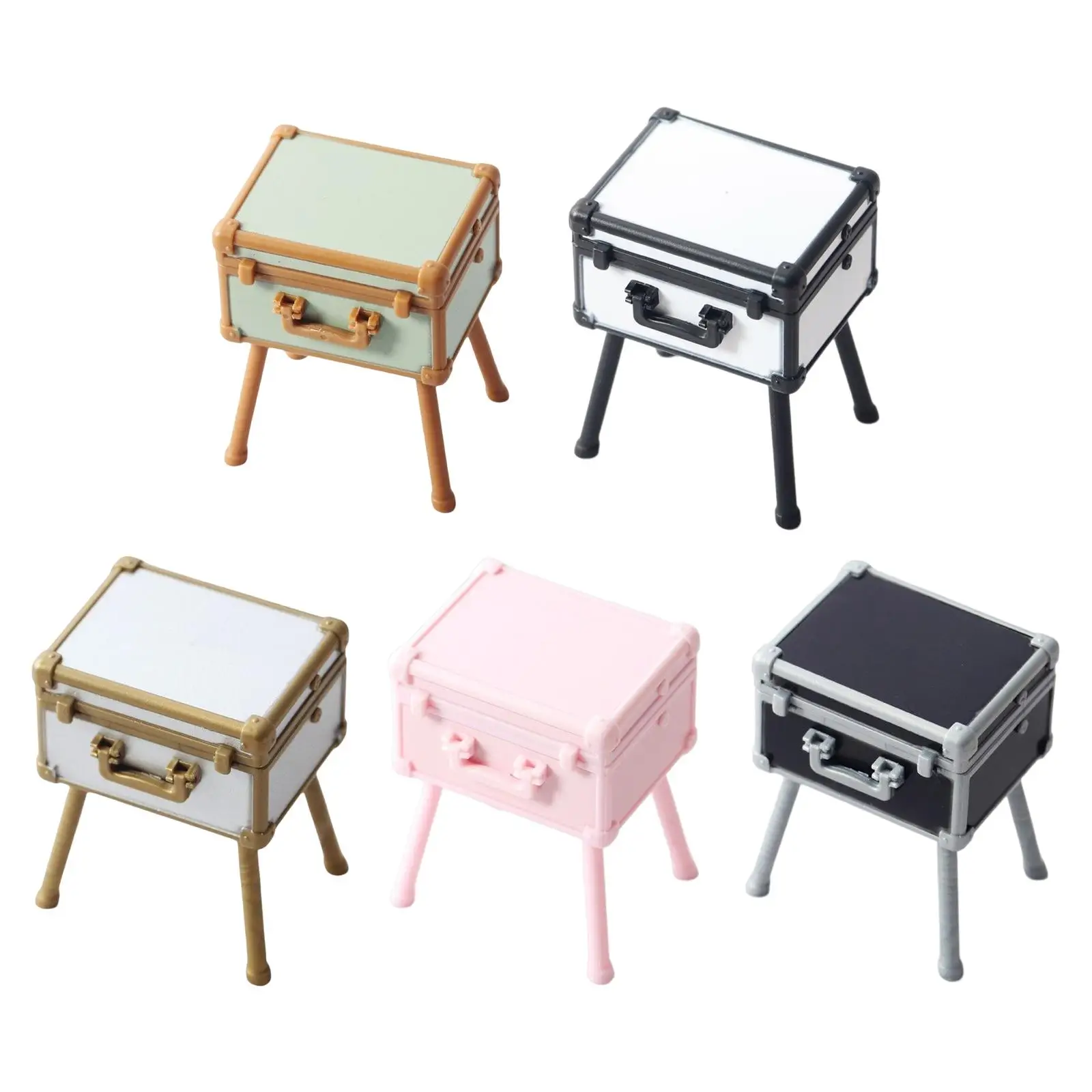 

1 12 Scale Dollhouse Makeup Case Vanity Case Furniture Pretend Play Toys