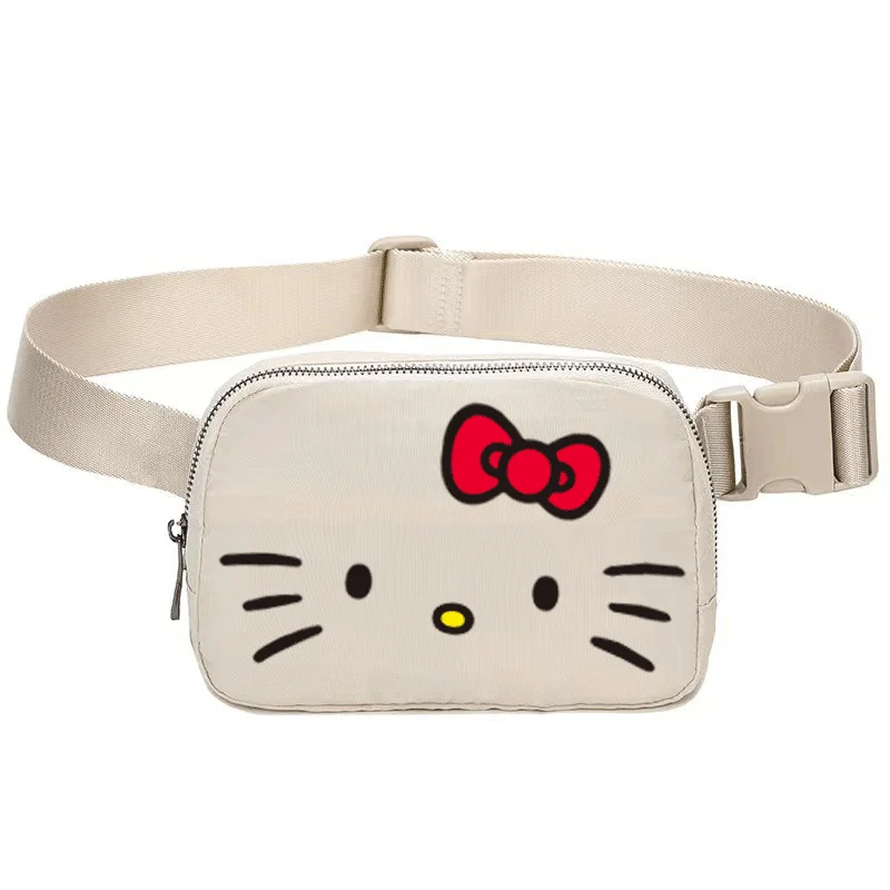 Sanrio Hellokitty Summer Cute Goddess Sports Chest Bag Waist Bag Mobile Coin Purse Phone Case handbags shoulder bag pink