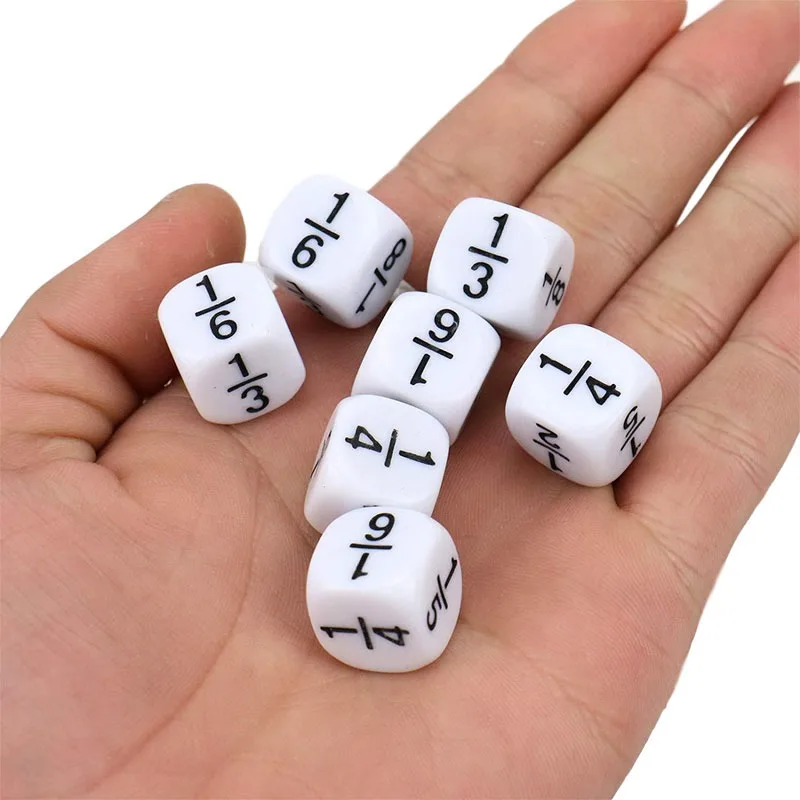 Children Math Learning Toy Fraction Dice Fractional Number Montessori Educational BlocksIntellectual development Teaching Tool images - 2