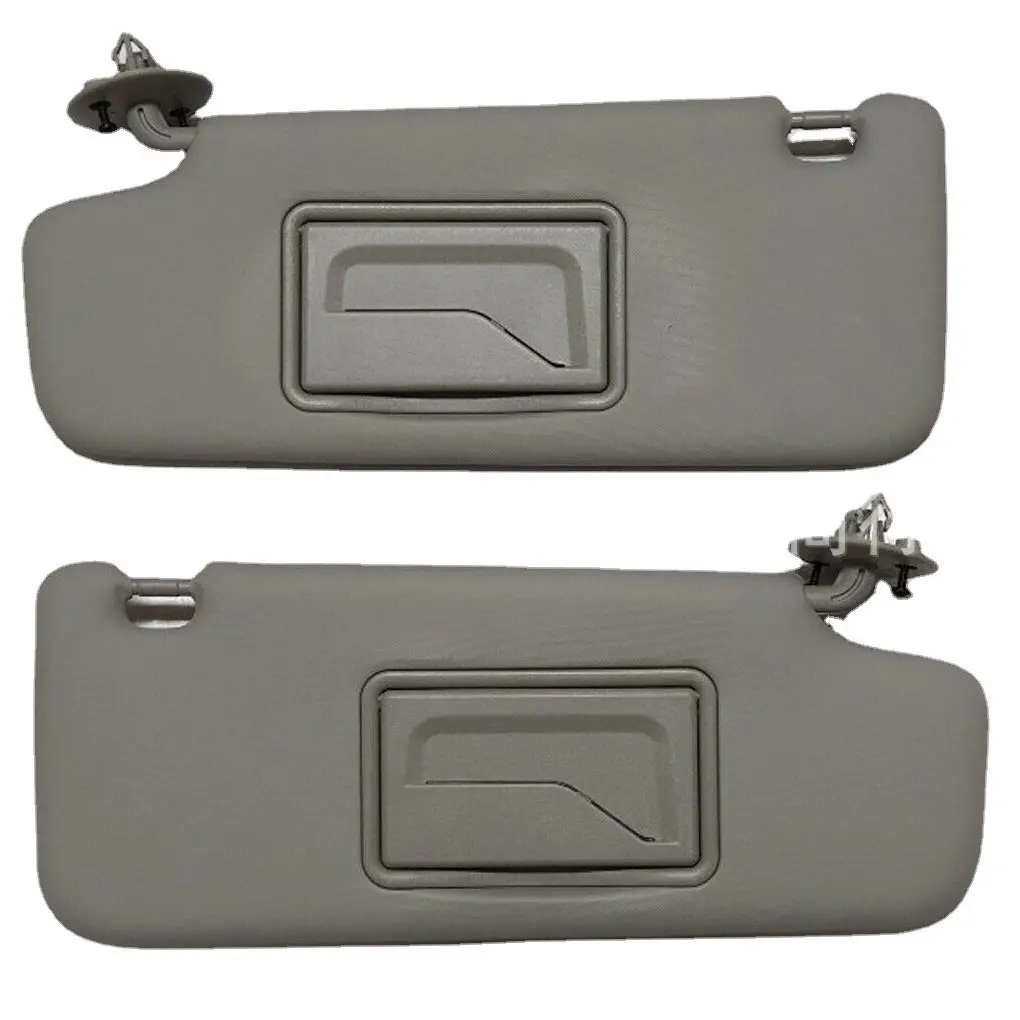 

1 Pair ABS Car Sun Shade Detachable Modern Simple Style Internal Automotive Sunshade Drape Part with Makeup Mirror