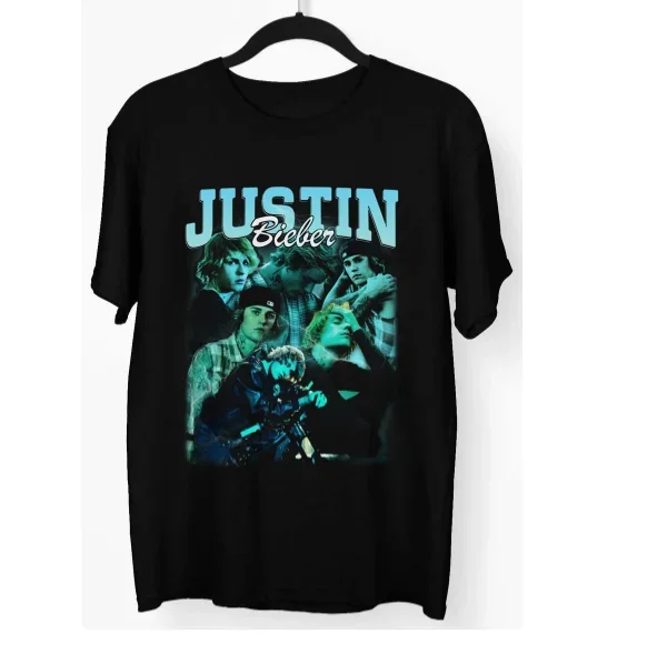 Джастин футболка с изображением Джастина Бибера Vtg Бибера-толстовка