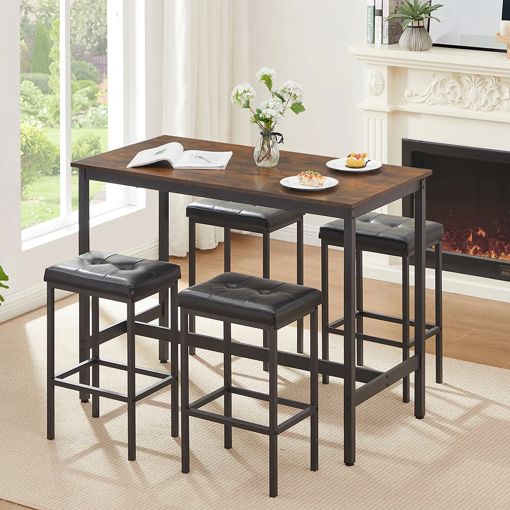 Обеденный стол набор из 5 предметов для паба высокого обеденного стола в