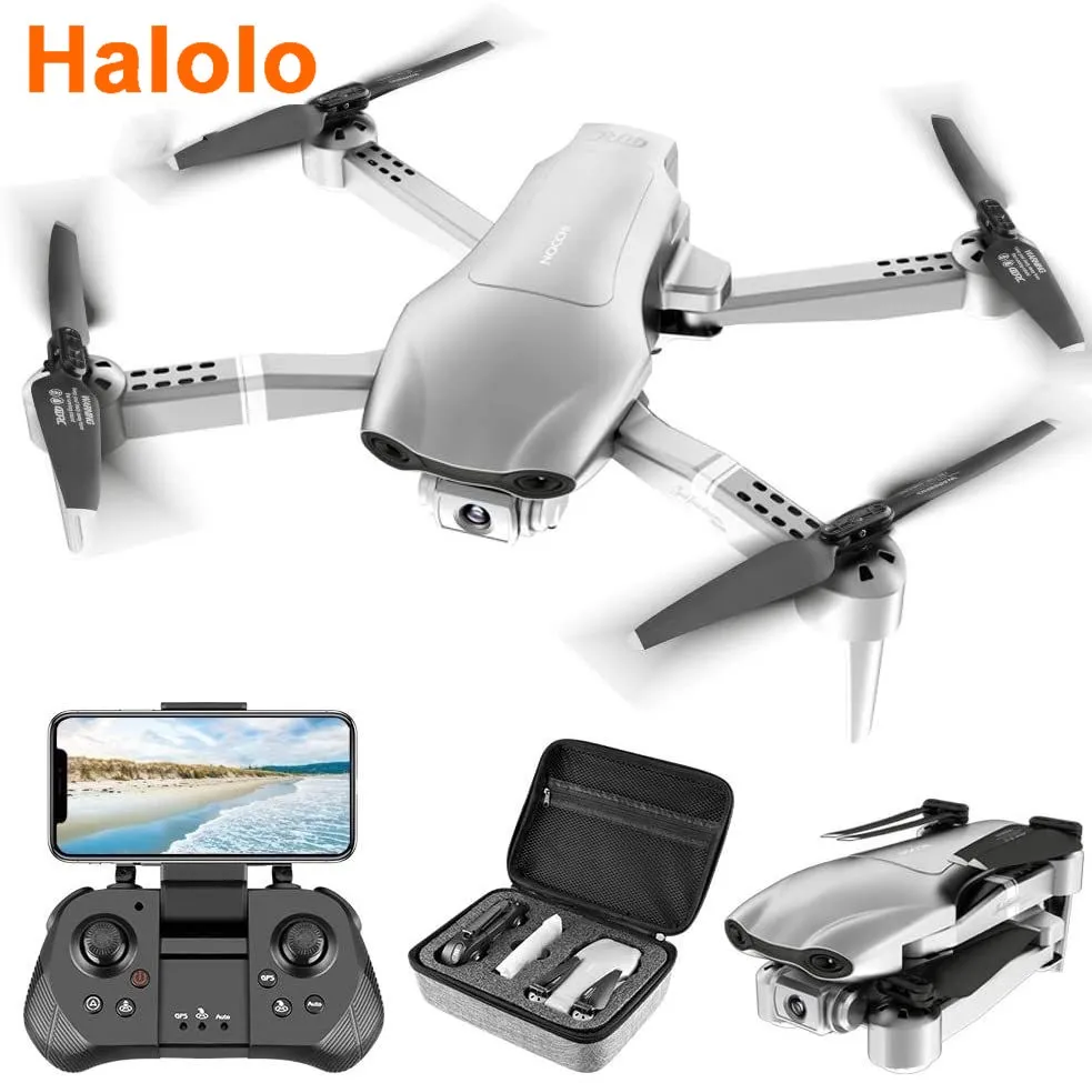 

Halolo NEW F3 Drone GPS 4K 5G WiFi Live Video FPV Quadrotor Flight 25 Minutes Rc Distance 500m Drone HD Wide-angle Dual Camera