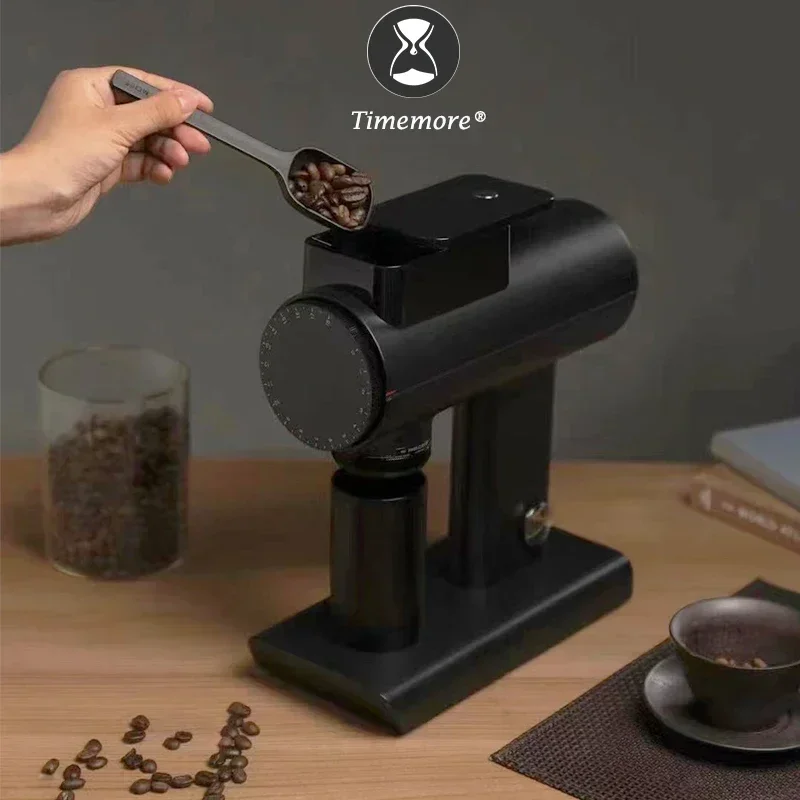 Фото Оригинальный электрический молоток TIMEMORE 064S/078S 2024, 220 В, полностью автоматическое регулирование скорости, молотка для кофе №1