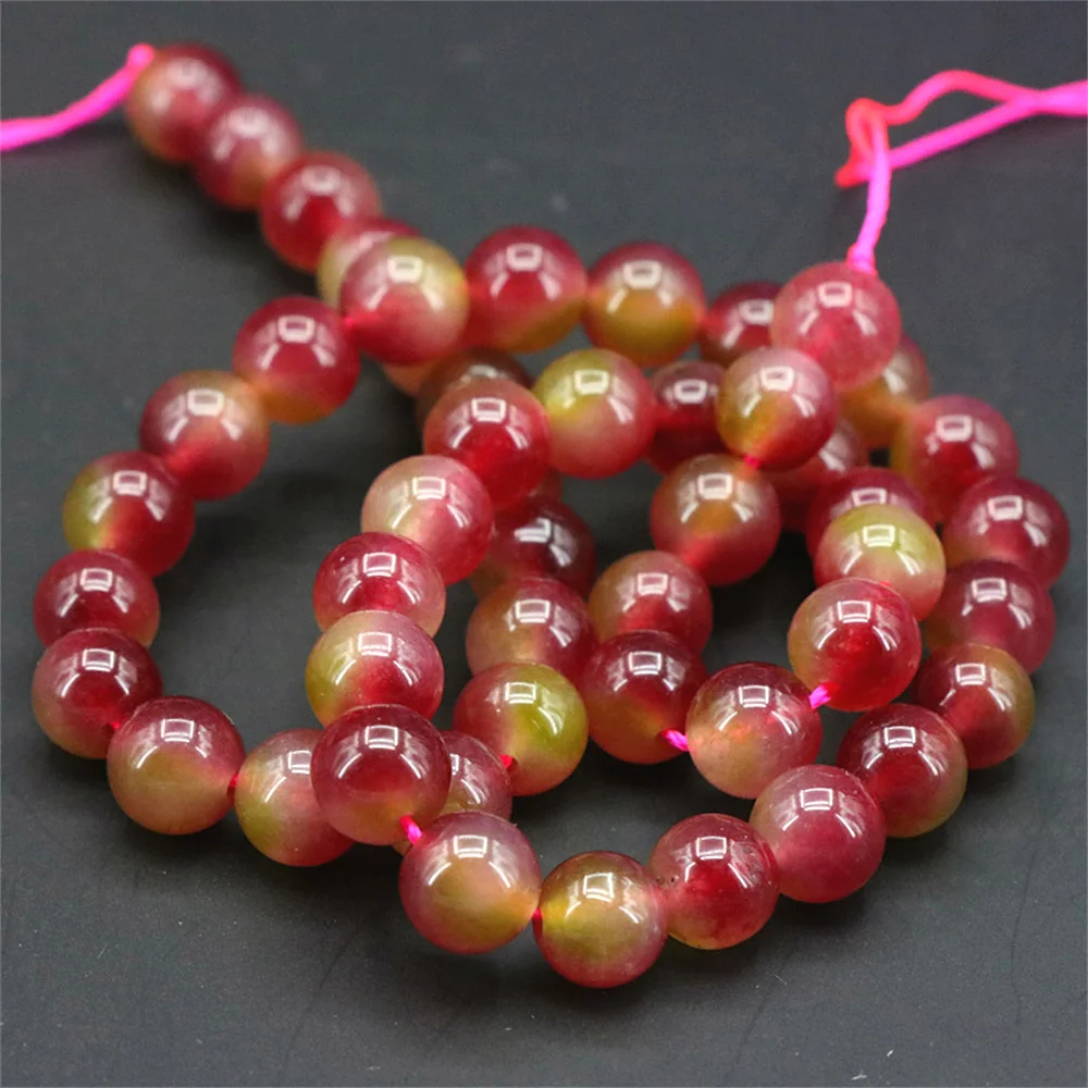 Круглые Бусины Из халцедона и яшмы для изготовления ювелирных изделий 4/6/8/10/12/14 мм