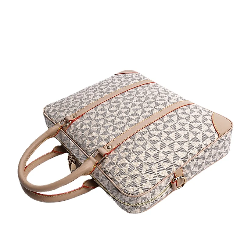 Men's and Women's Briefcases 15.6 Inch Computer Bag New Handbag Fashion One Shoulder Diagonal Bag Handbags Luxury Designer