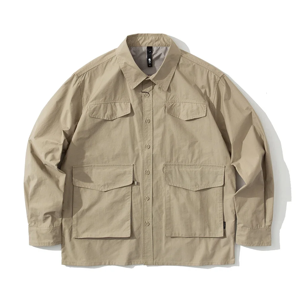 Cityboy японские модные рубашки-карго мужские уличные свободные повседневные