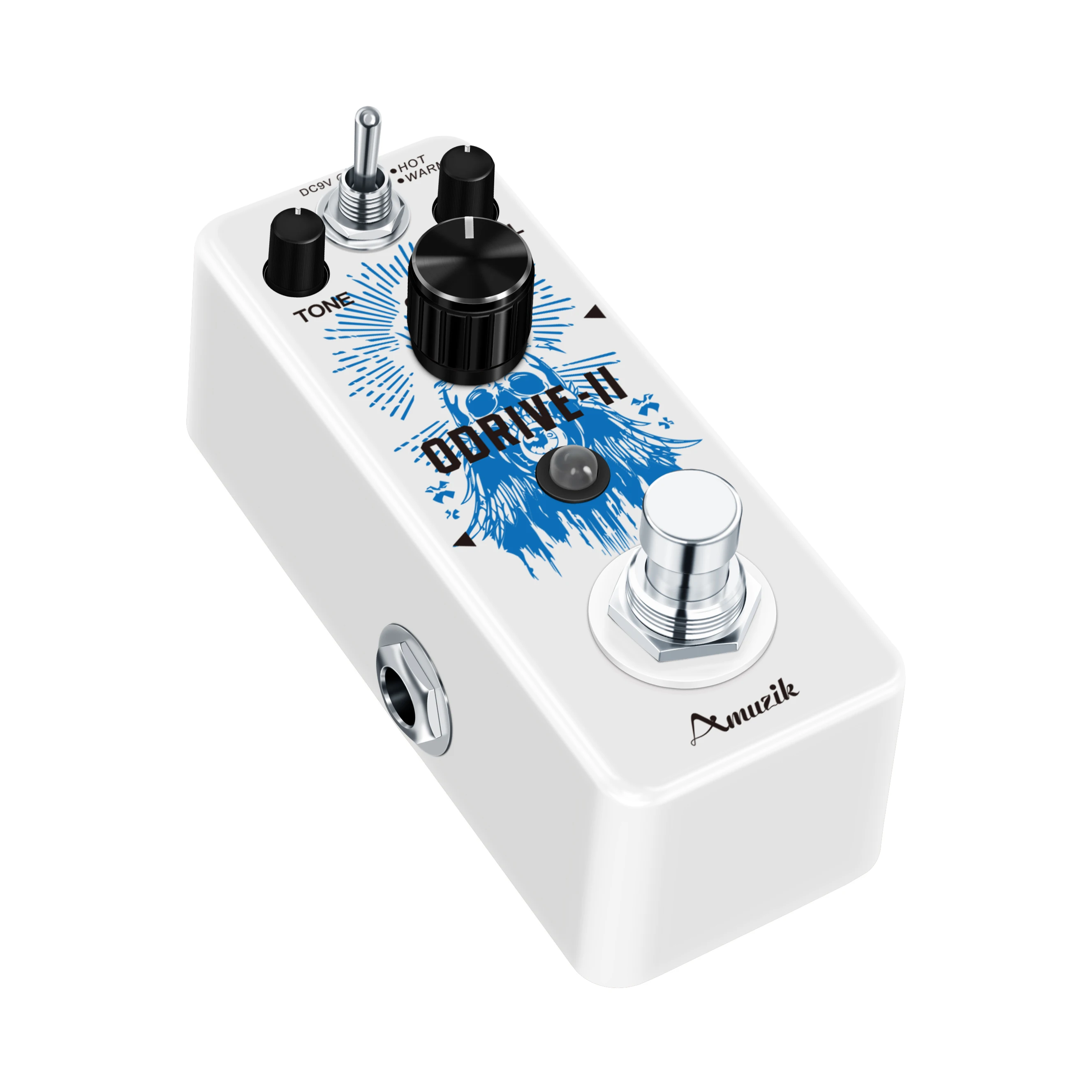 Amuzik LEF-302B ODRIVE-II Classical Electronic Overdrive Guitar Effect Pedal True Bypass2 Working Mode Full Metal Case