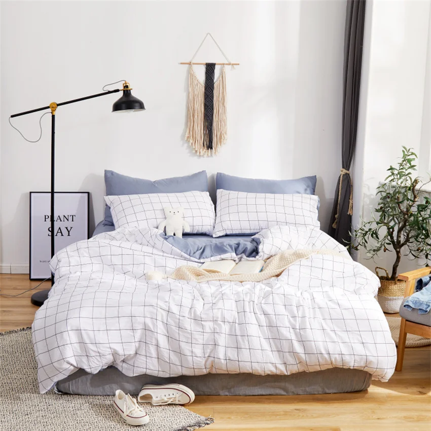 Постельное белье в японском стиле хлопковый пододеяльник чехол для подушки