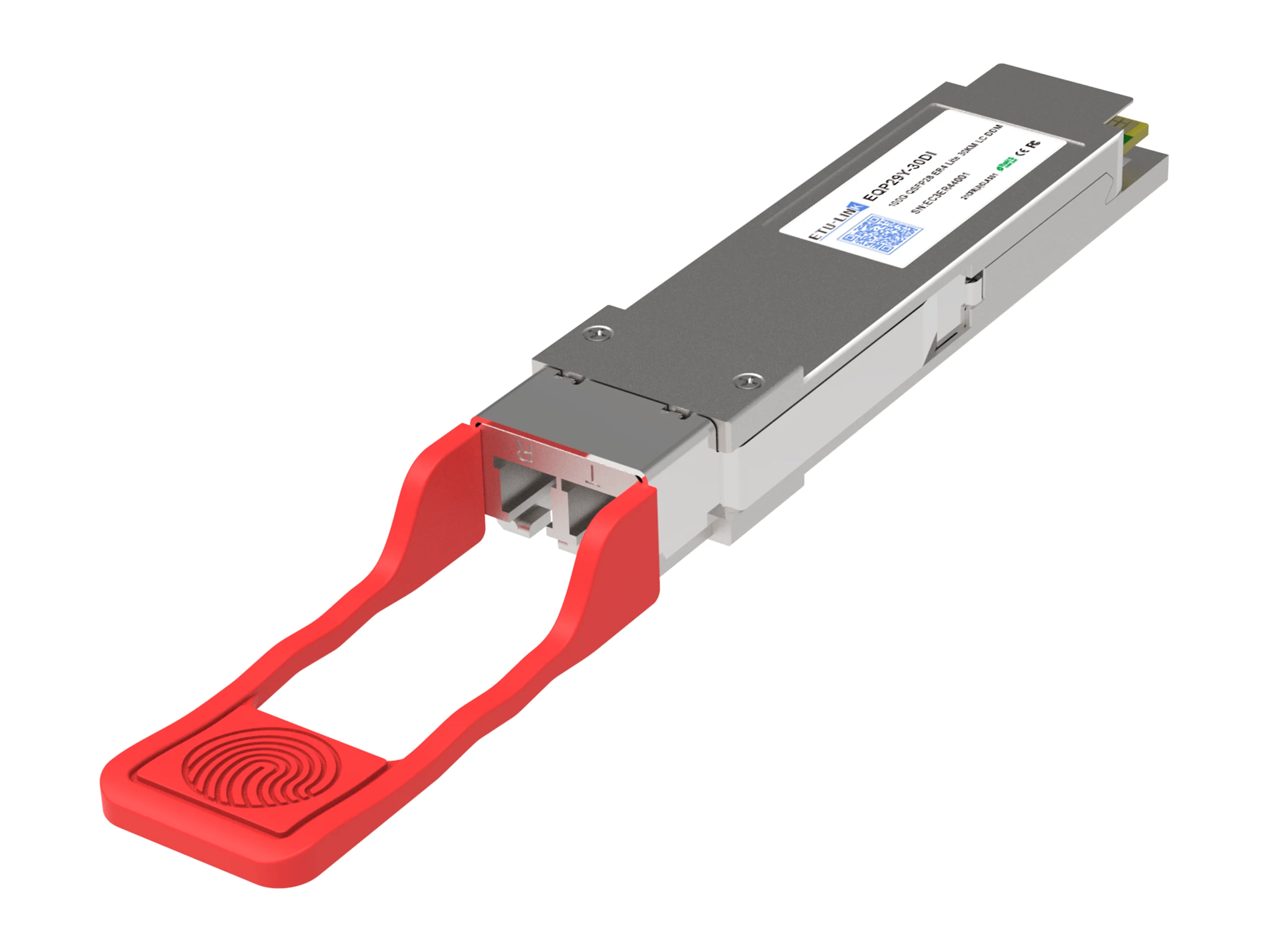 100G QSFP28 ER4 30KM LC оптический приемопередатчик Ethernet 100GBASE-ER4 модуль для оптоволоконных