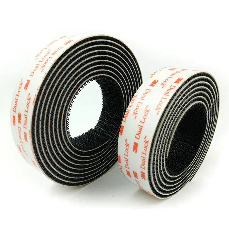 

3Meter 25.4mm Dual Lock SJ3551 Black Type 400 Mushroom Reclosable Fastener Tape Bacing VHB Self Adhesive Glue Tape Autoadhesivo