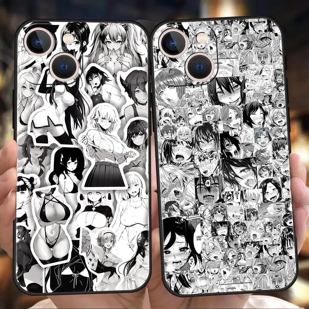 

Girl Hentai Sexy Phone Case Cover For iPhone 13 12 11 Pro Max 8 7 Plus X XR XS Max SE 2020 Shockproof Silicone Soft Shell Coque