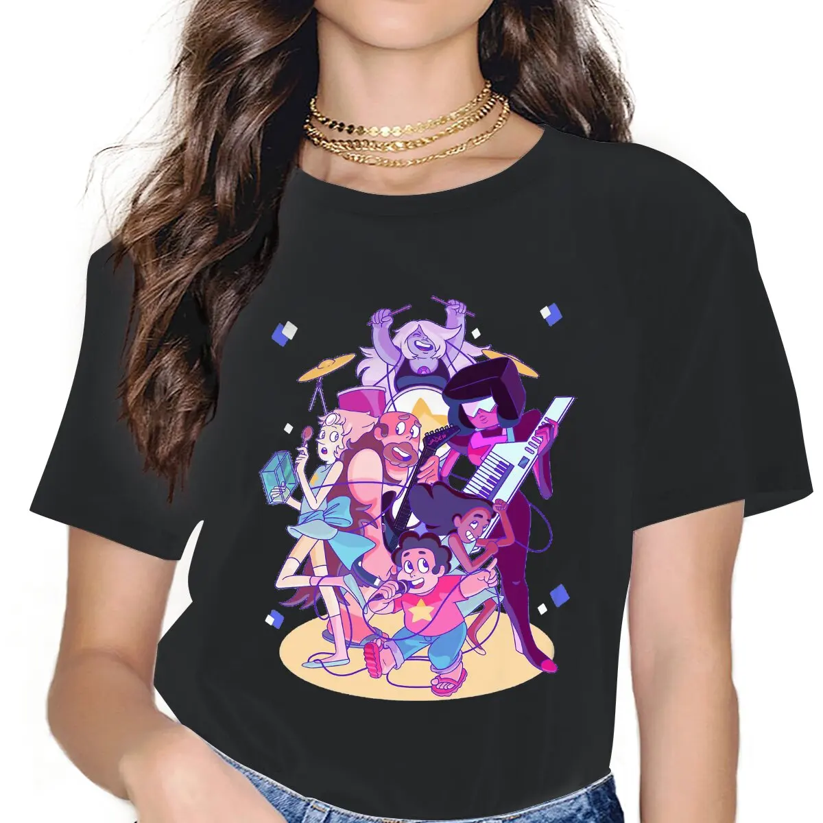

Song Feminine Shirts Steven Universe American Funny Cartoon Oversized T-shirt Harajuku Vintage Female Clothing