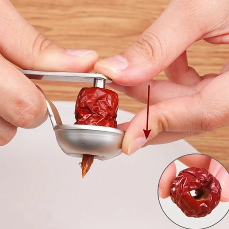 

Multifunctional Stainless Steel Jujube Pitting Device Cherry Hand-pressing Core Remover Household Enucleator Kitchen Baking Tool