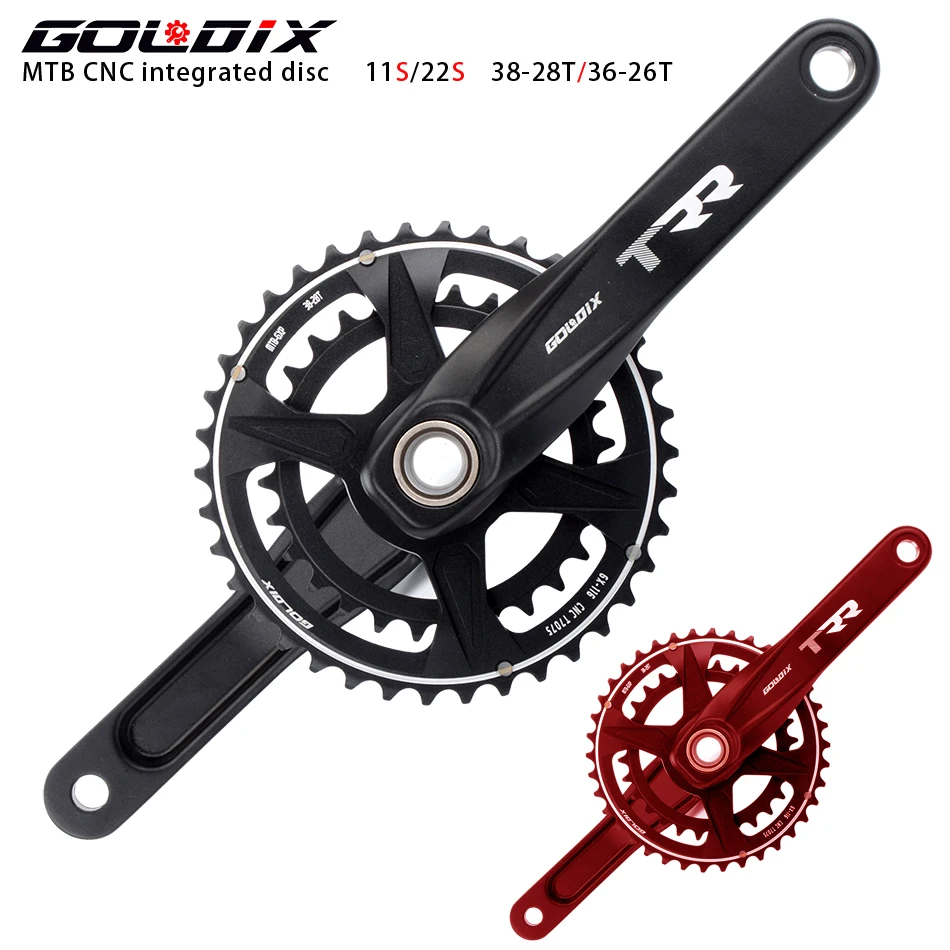 

GOLDIX Bicycle Sprocket 38/28T Aluminum Alloy CNC Machining GXP Mtb Parts Crankset XT 105 Chain Ring M7000