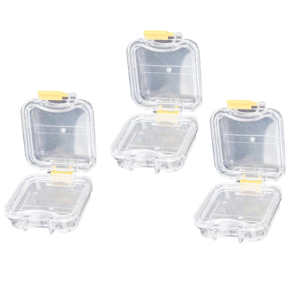 

Tool Stand Plastic Material Container Dental Film Holder Transparent Denture Case Stand