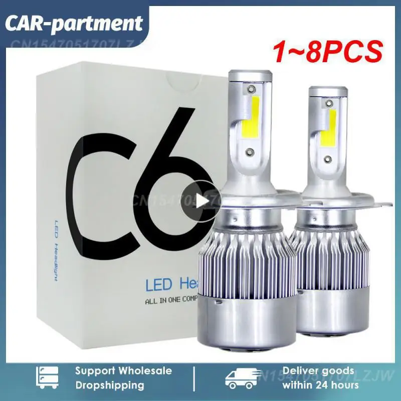 

1~8PCS automobile led headlamp Headlights Waterproof IP68 Low Beam Lamp Auto Exterior Decor Accessories 36W H4 H7 H11