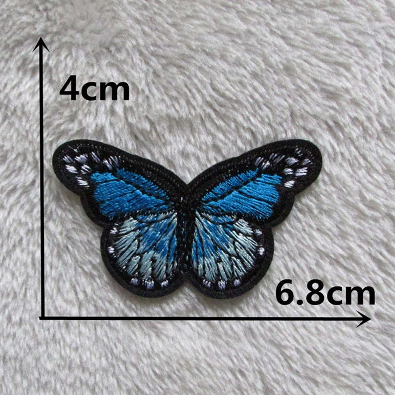 Высококачественные патчи-бабочки для одежды Аппликации с вышивкой утюгом