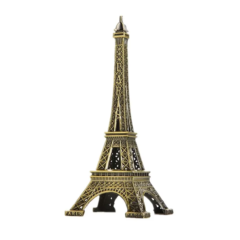 

1pcs 5-25cm Paris Tower Metal Crafts Creative Souvenir Model Table Miniaturas Desk Ornaments Vintage Figurine Home Decor