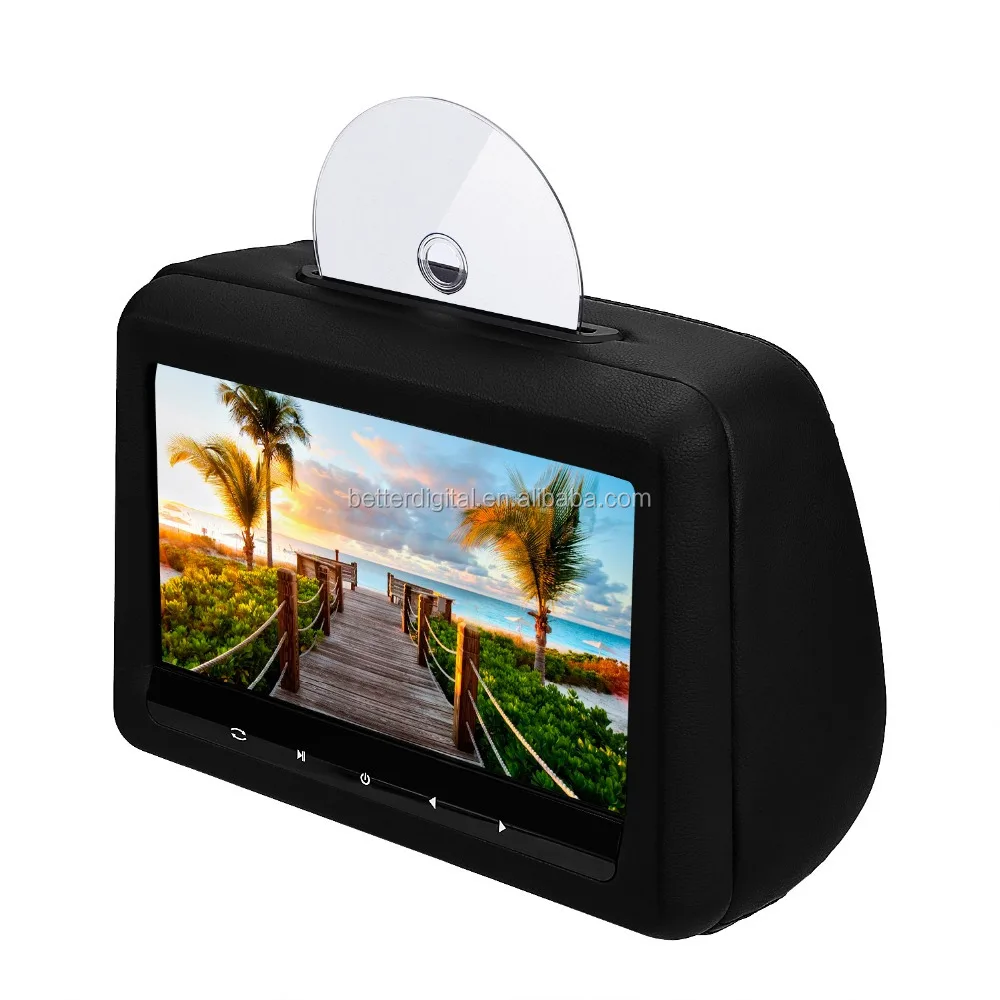 

Headrest dvd player with 10.1 inch 1080p HD FM IR USB SD