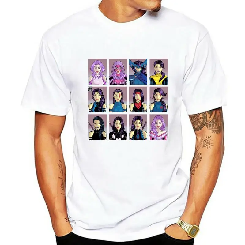 

Men t-shirt Psylocke Through The Ages! tshirt Women t shirt