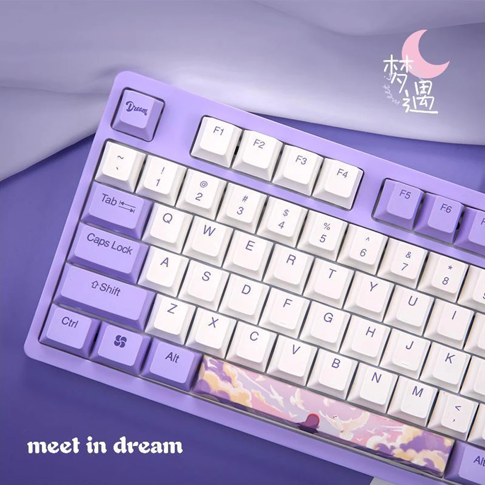 dareu a87 dream cherry mx axis wired mechanical gaming keyboard 87 macro recording keys n key rollover keypads with pbt keycaps free global shipping