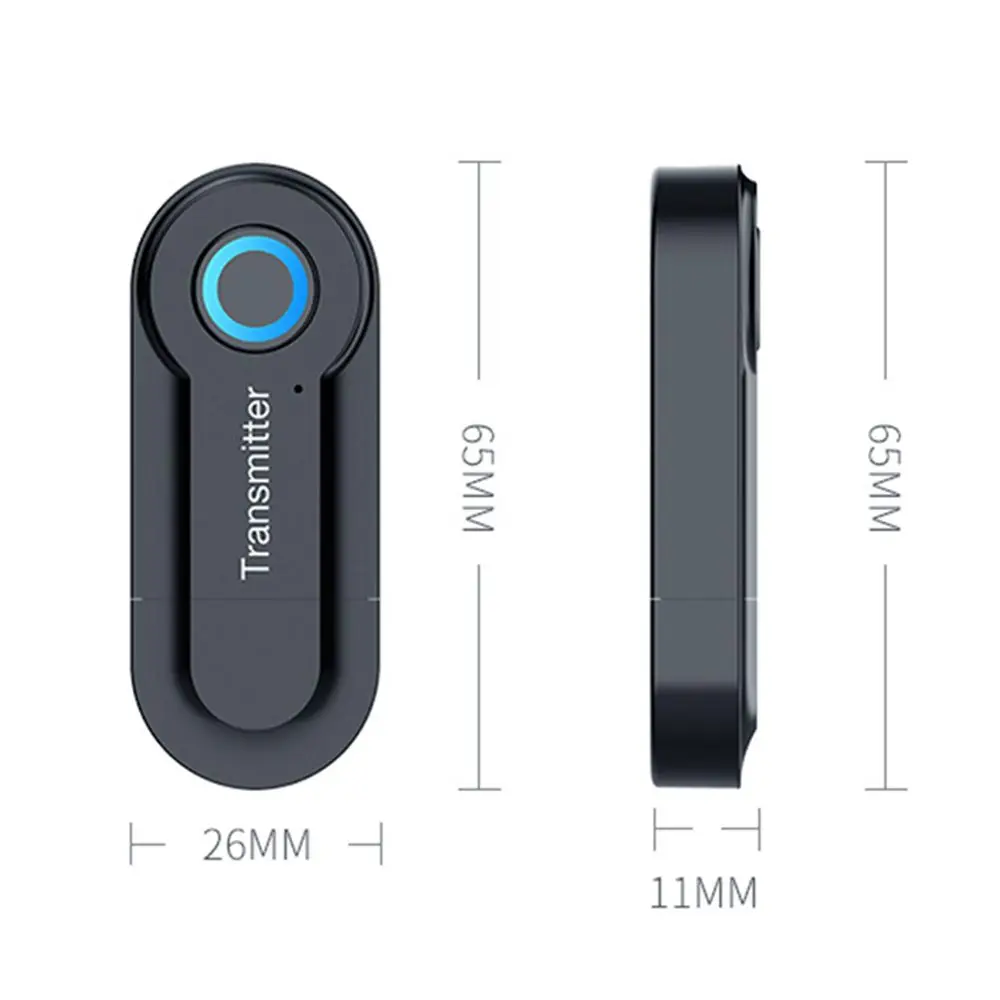 50Bluetooth Audio Transmitter Adapter USB 35MM Jack Wireless Stereo Sender TV Speaker Dongle for PC Headphone |