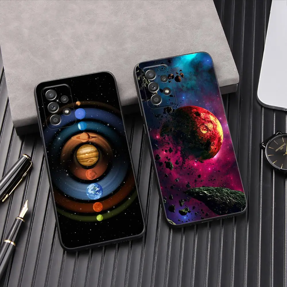 

Universe Starry Phone Cover Galaxy A53 5G Case For Samsung A54 A52 A52S A51 A71 A73 A72 A41 A32 A33 Cases Sky Space Planet Stars