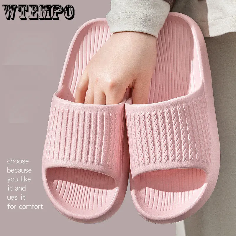 Slippers Non-Slip Flip Flops Sandals Plus Size Soft Sole Eva Indoor Slides Home Slippersthick Platform Bathroom Dropshipping