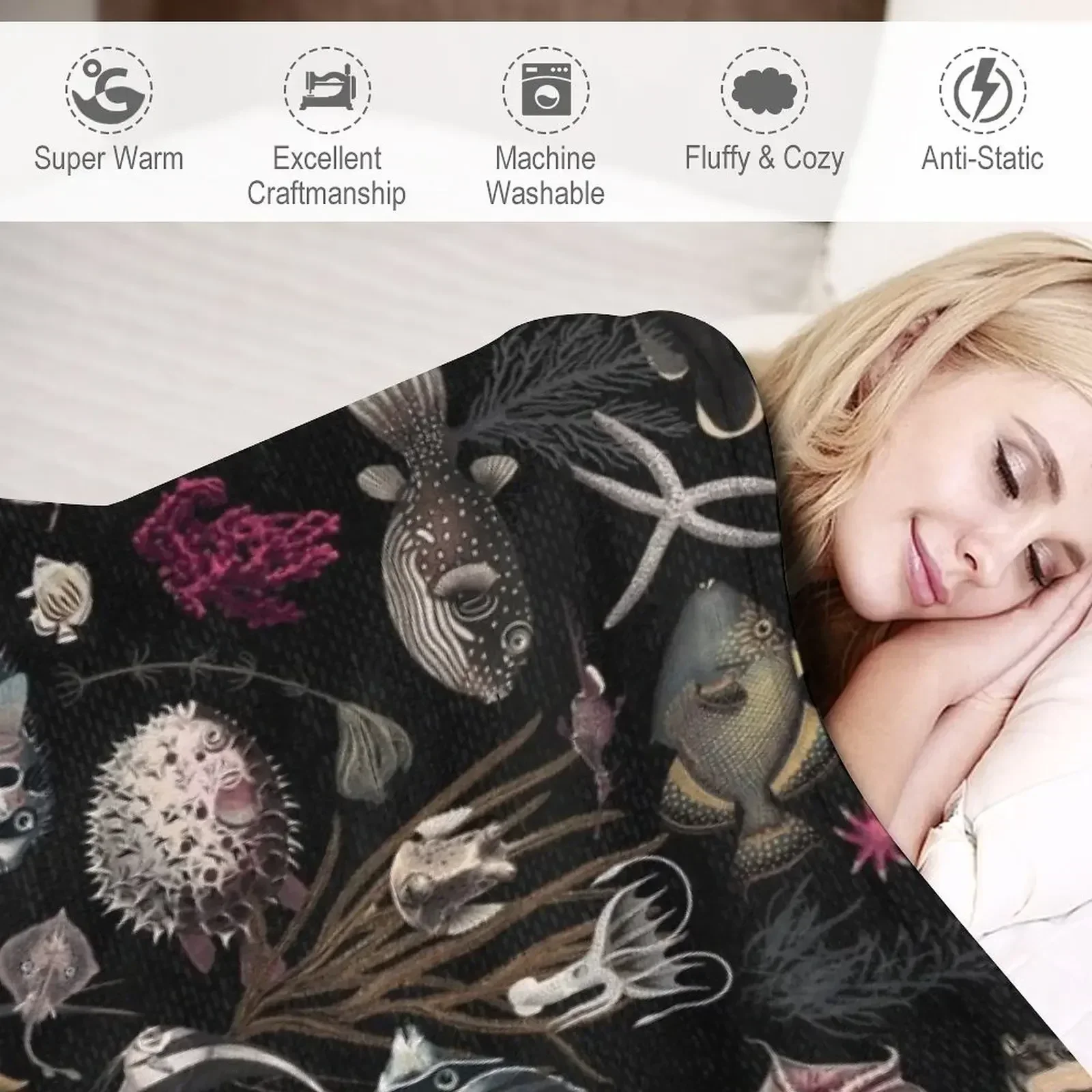 Океания в черной фуксии горчично-серый цвет плед летние одеяла для диванов