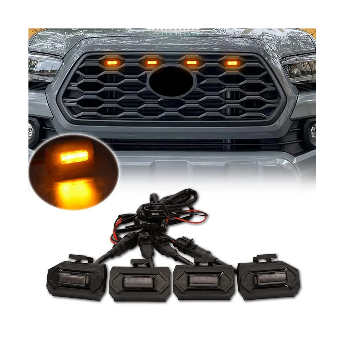 4 шт. автомобильные аксессуары для гриля