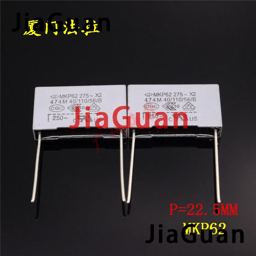 20pcs Xiamen Faratronic MKP62 0.47UF 275VAC 470NF P22.5MM FARA MKP 474 275V gray film capacitor 0.47uf/275vac 474/275VAC