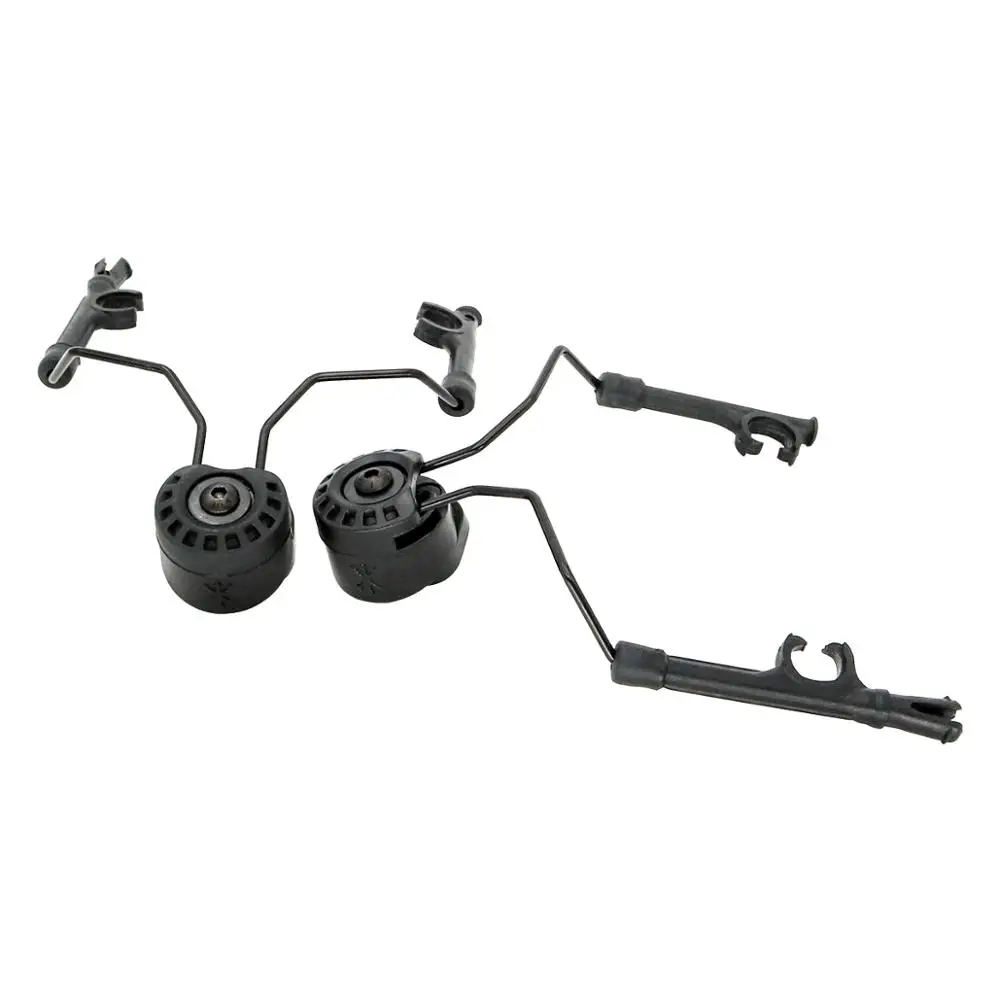 ARC Rail Adapter Helmet bracket Left & Right Side Attachments for Peltor Comtac Headphones,1 Pair BK