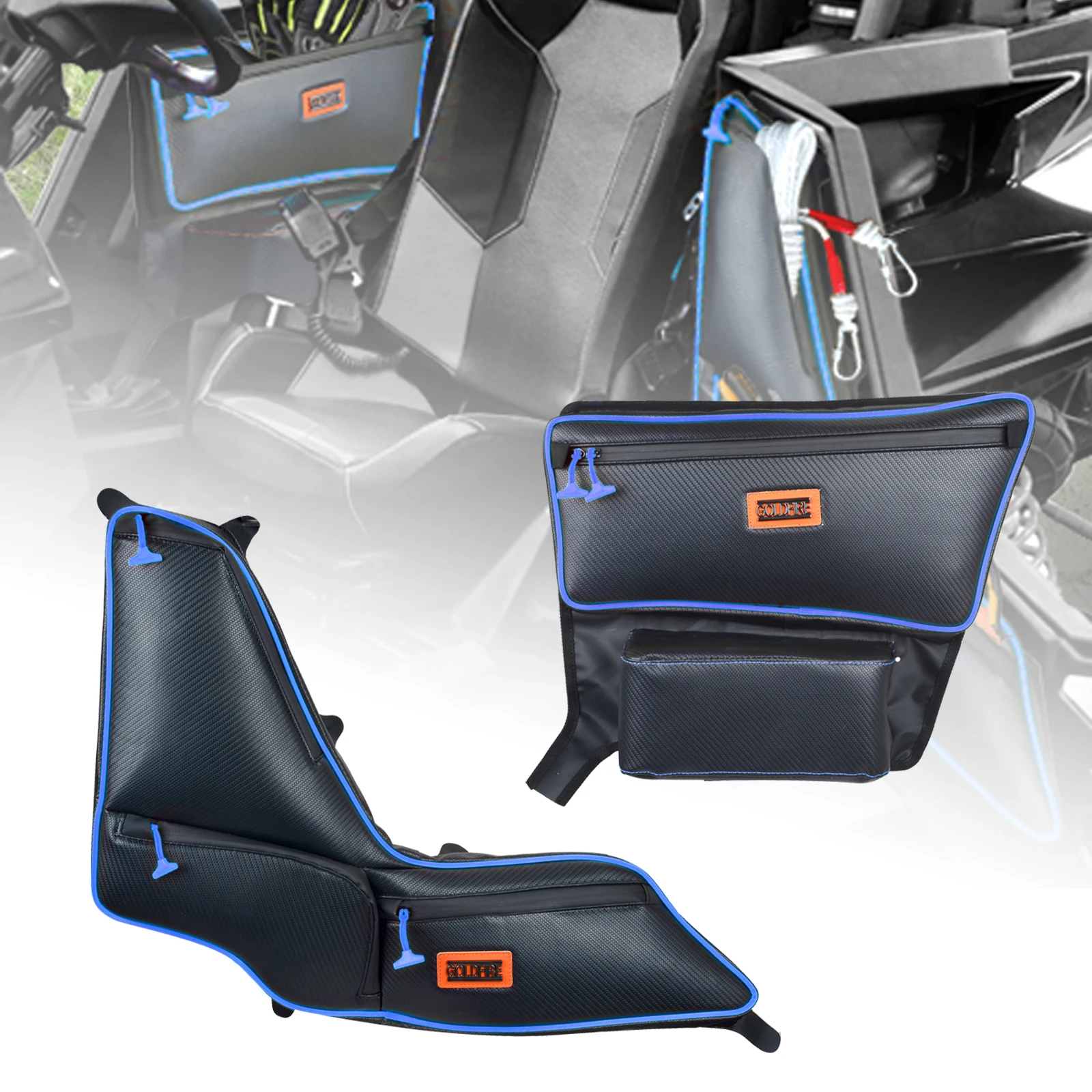 For RZR RS1 Accessories Side Door Bags Offroad UTV Seats Door Bag and Arm Rest Set Organizer Stogebag For Polaris RS1