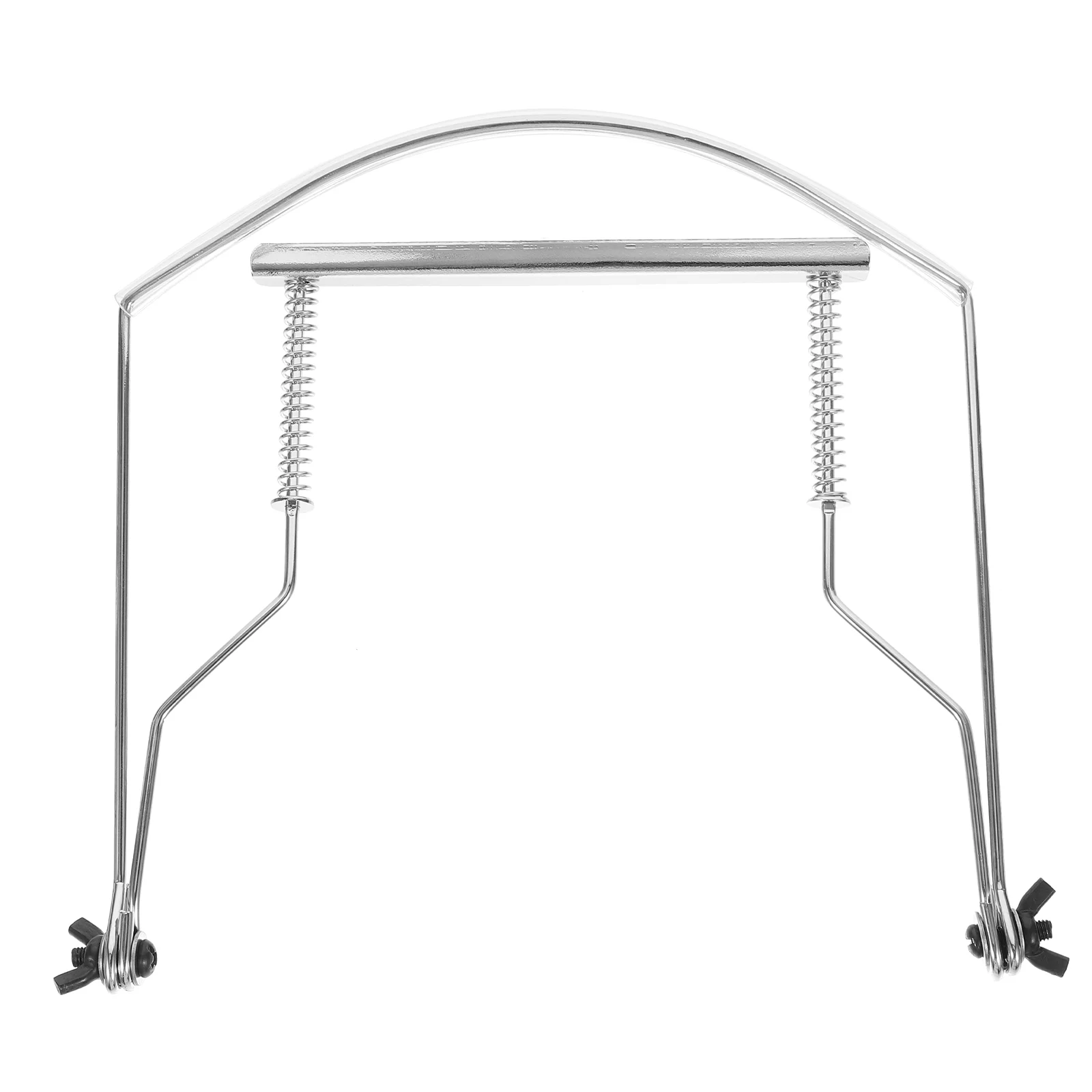 

10 Holes Harmonica Neck Holder Metal Frame Harp Rack Harmonica Model Mouth Organ Accessory (Silver)