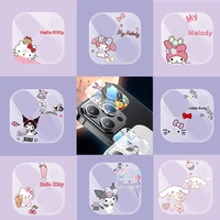 hellokitty anime cartoon protective glass film tempered glass for iphone 13 12 pro11 max back cover camera lens screen protector