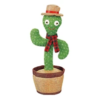 dancing cactus plush toy dancing cactus toy mimic with light dancing cactus repeat dancing cactustoy battery not include