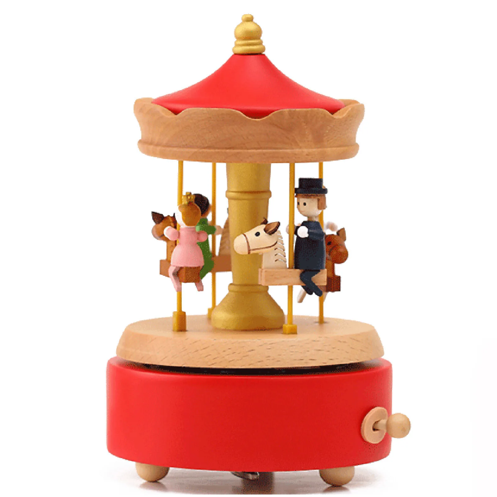 

SOFTALK Children Revolve Carousel Musical Boxes Birthday, Christmas, Valentine's Day Gift