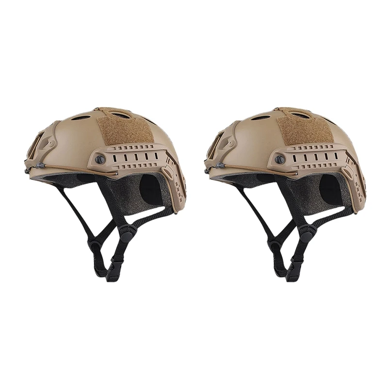 

NEW-2X Army Style SWAT Combat PJ Type Fast Helmet For CQB Shooting Airsoft Paintball