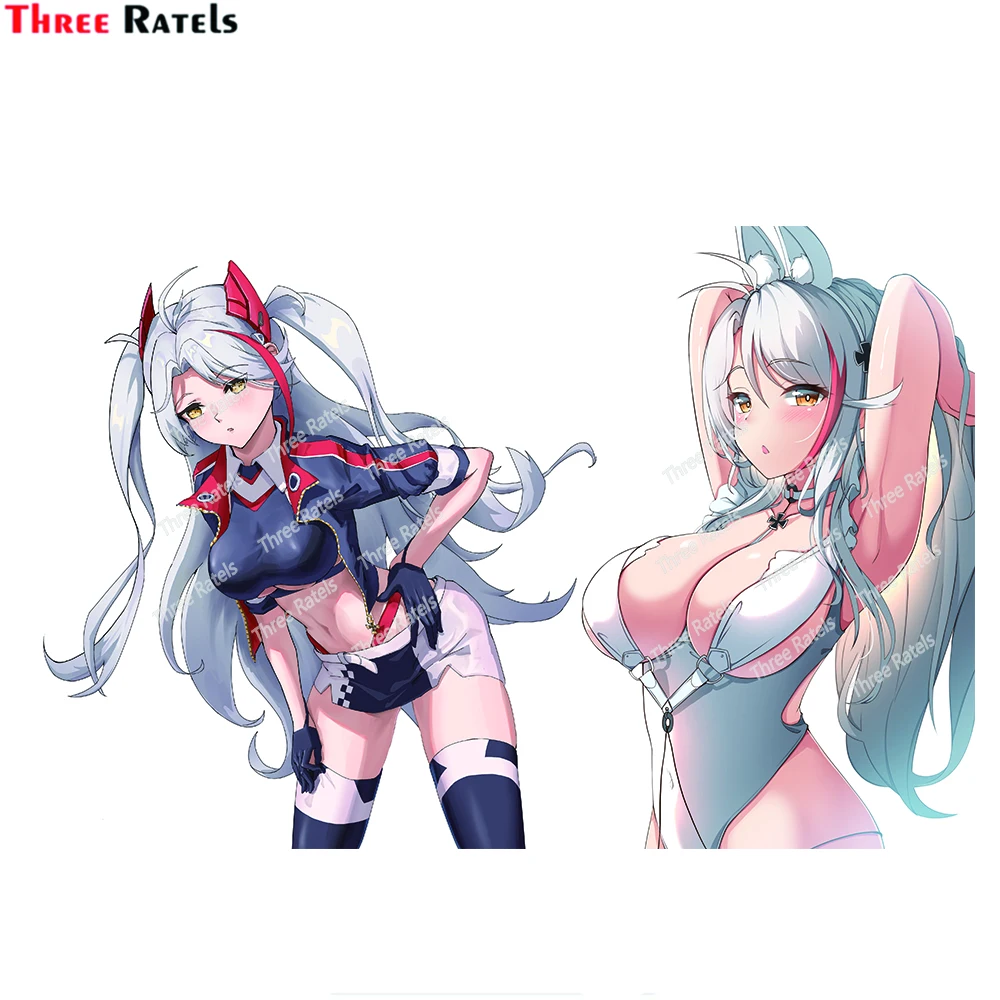 

Three Ratels H816 Car Stickers Wall Decal Anime Cute Auto Accessories for Prinz Eugen Le Malin and Le Malin Azur Lane