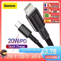 baseus pd 20w usb c cable for iphone 13 12 pro max fast charge for iphone usb c cable usb type c cable data cable usb charger