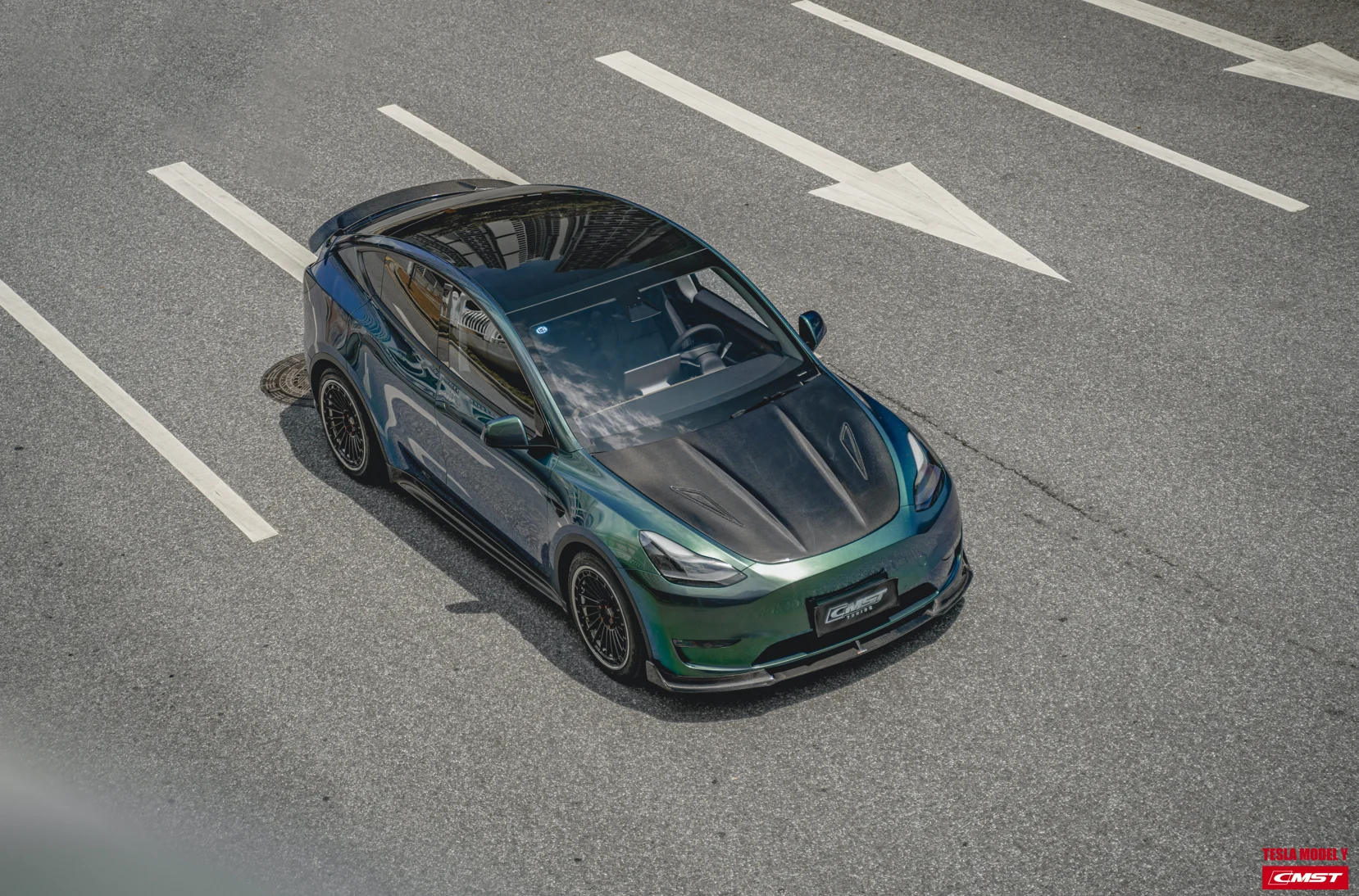

CMST Tuning Carbon Fiber Hood Bonnet Ver.2 for Tesla Model Y body kit