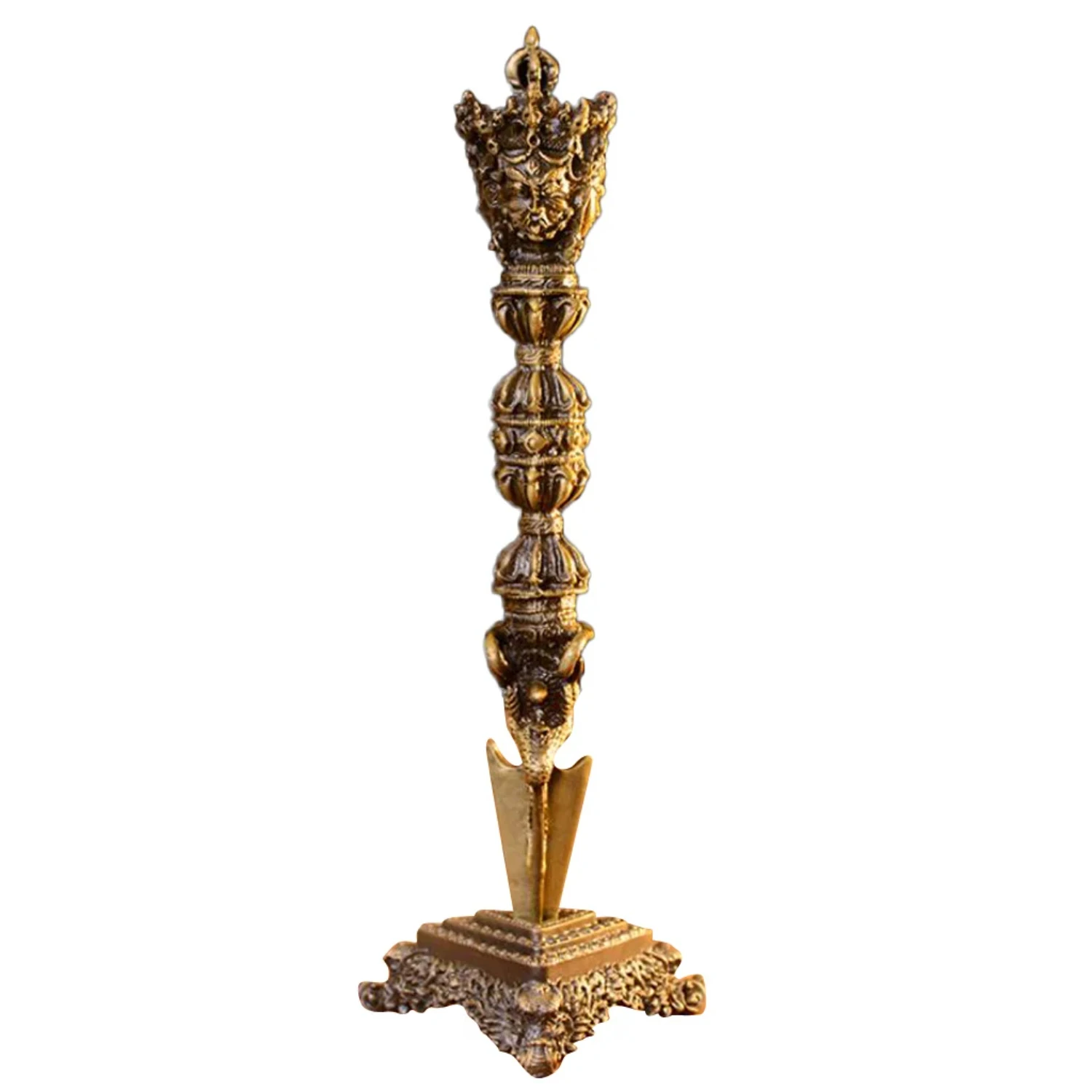 Очень большой тибетский ритумный фурба ручной работы 8 6 дюйма с основанием