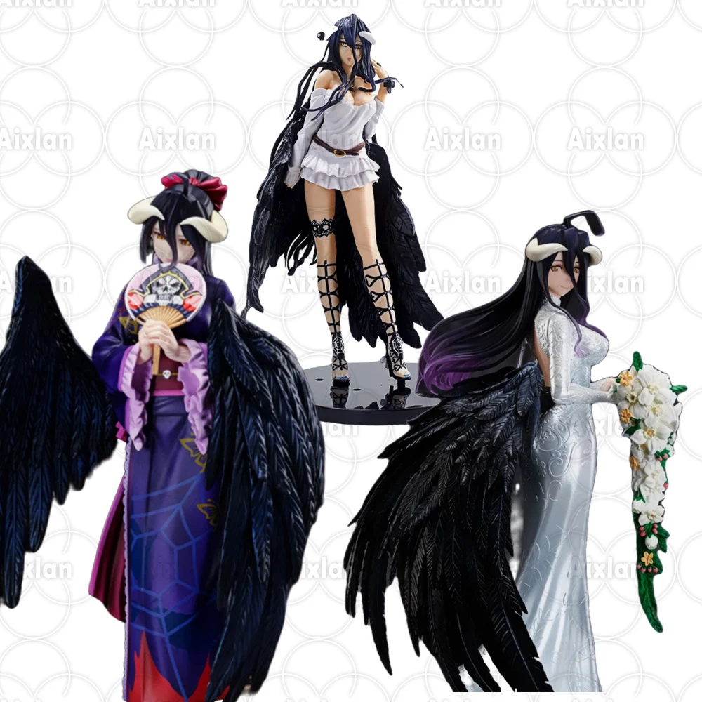 26cm Anime OVERLORD Figure Wedding dress albedo PVC Action Toys Collectible model toys kid gift | Игрушки и хобби